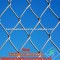 Galvanized old chain link fence sports fence